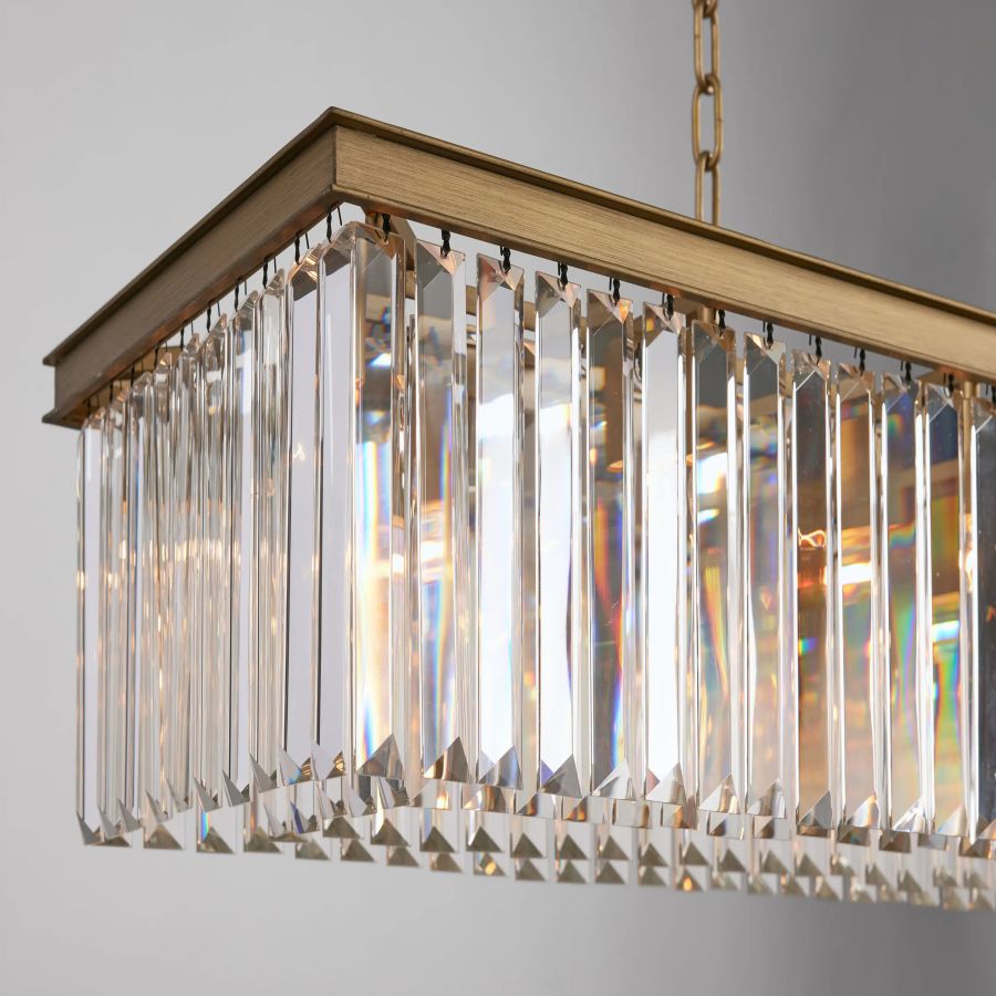 Ryan Rectangular Chandelier-MEET LIGHTING