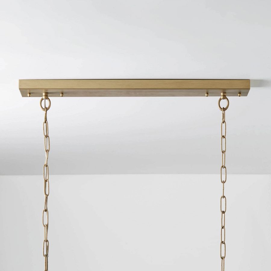 Ryan Tiered Rectangular Chandelier-MEET LIGHTING