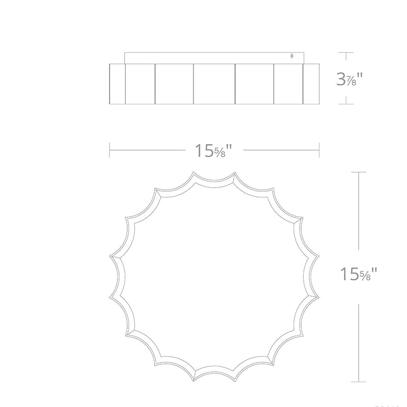 Meet Crystal Tarte 17" LED Flush Mount