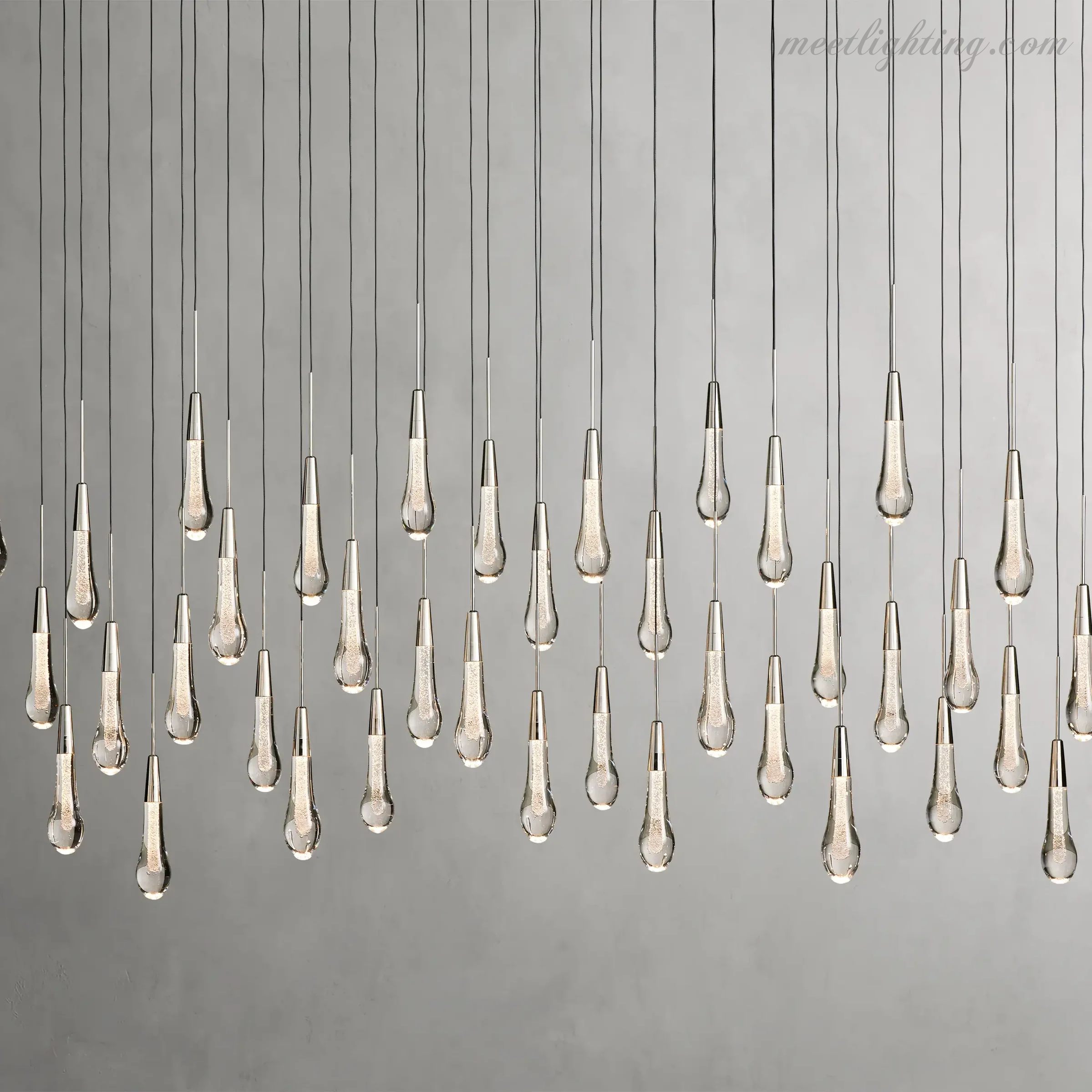 Soltaire Modern Linear Chandelier For Dining Room Kitchen-MEET LIGHTING