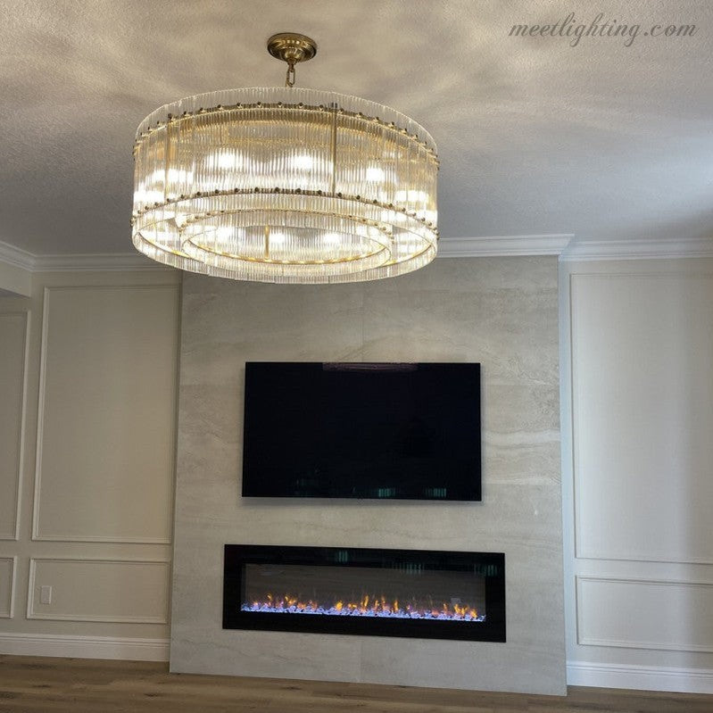 San Marco Round Crystal Chandelier 60" 48" 37" 22"-MEET LIGHTING