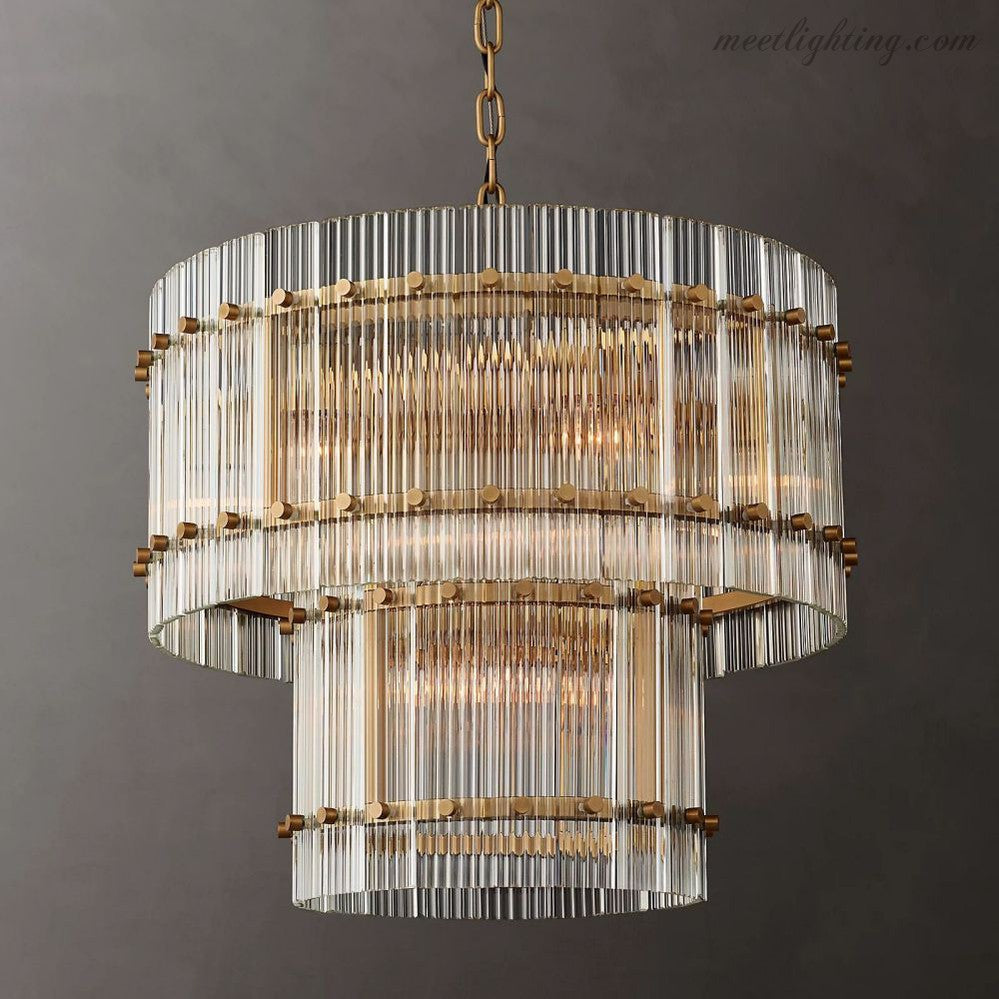 San Marco Round Crystal Chandelier 60" 48" 37" 22"-MEET LIGHTING