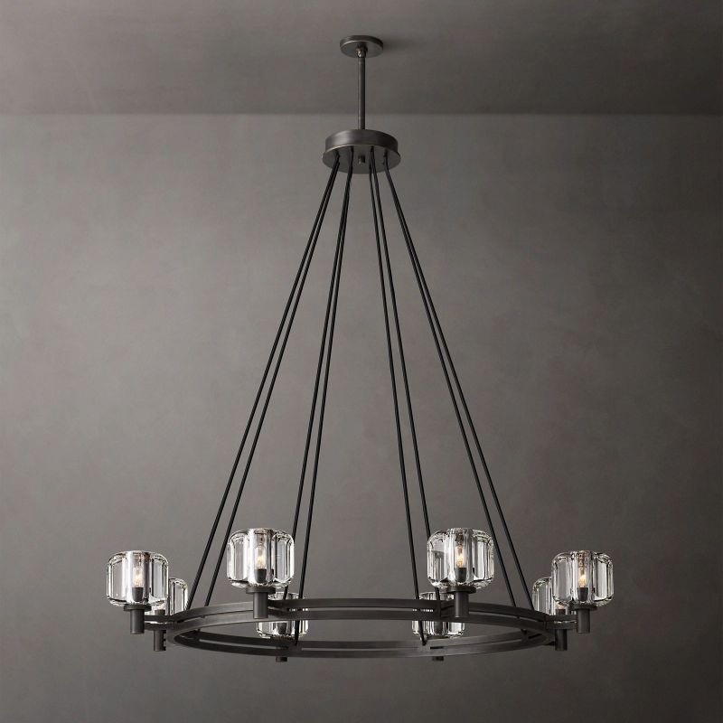 Demart Round Chandelier-MEET LIGHTING