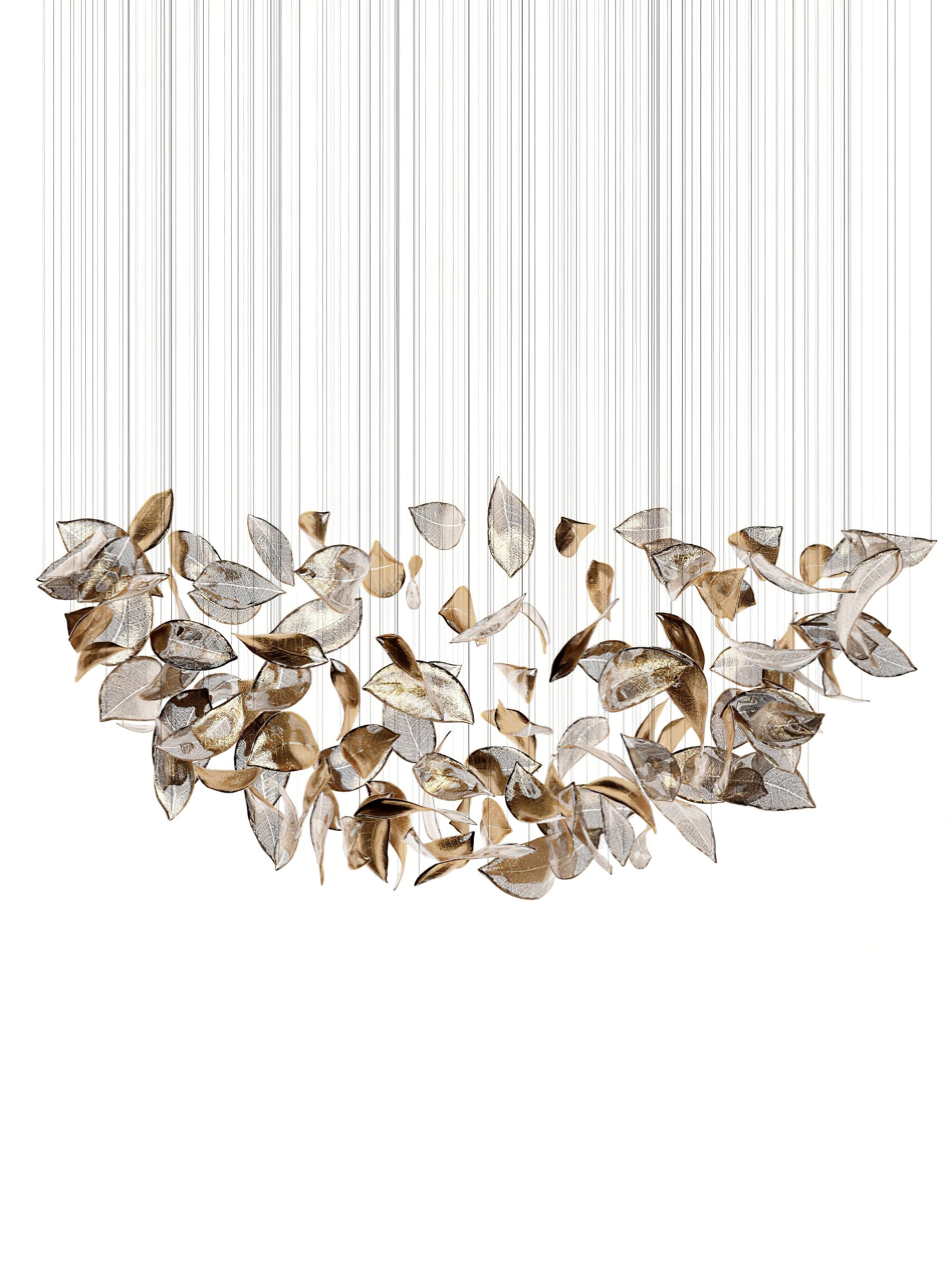Shake Leaves Chandelier-MEET LIGHTING