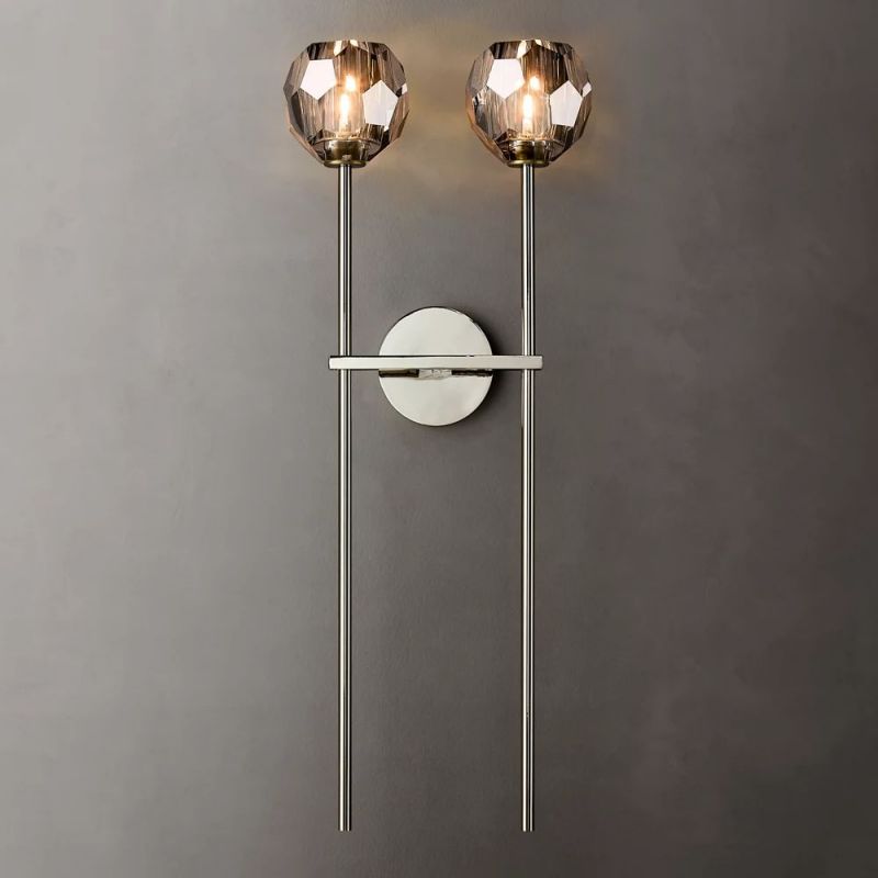 Boule Glass Double Sconce