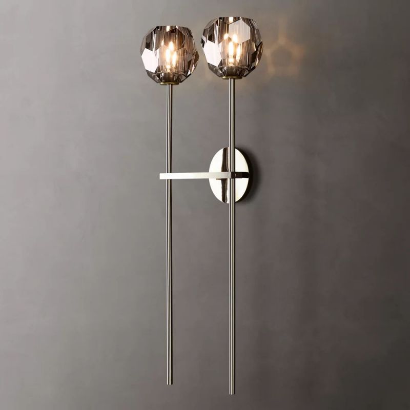Boule Glass Double Sconce