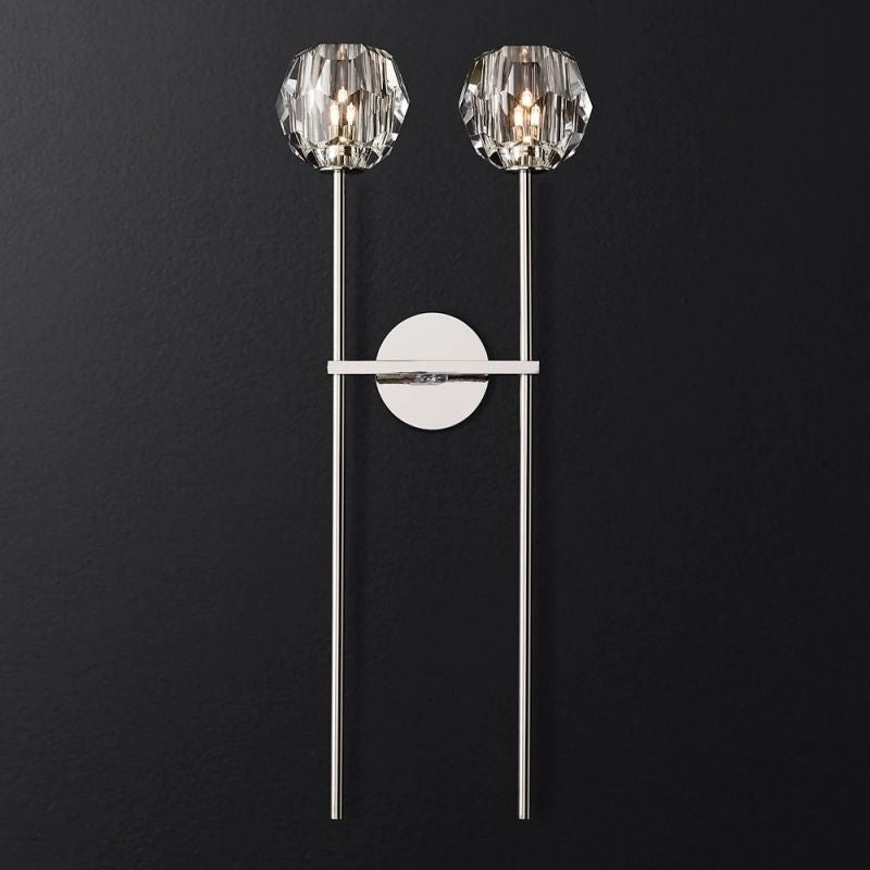 Boule Glass Double Sconce