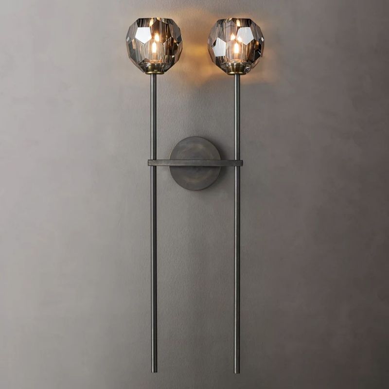 Boule Glass Double Sconce