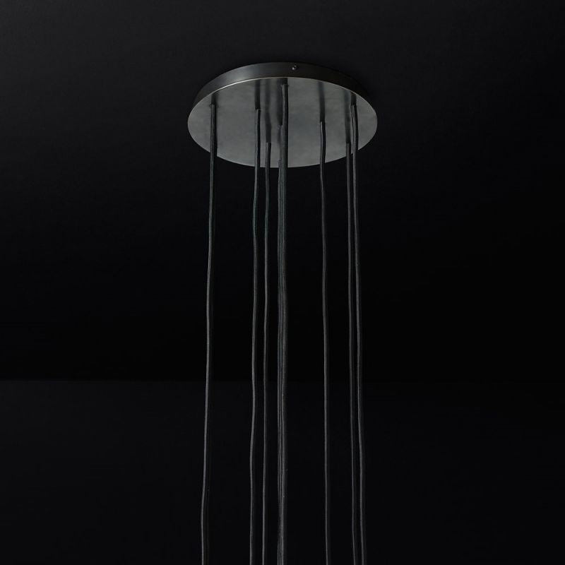 Boule Glass Round Cluster Chandelier 14"
