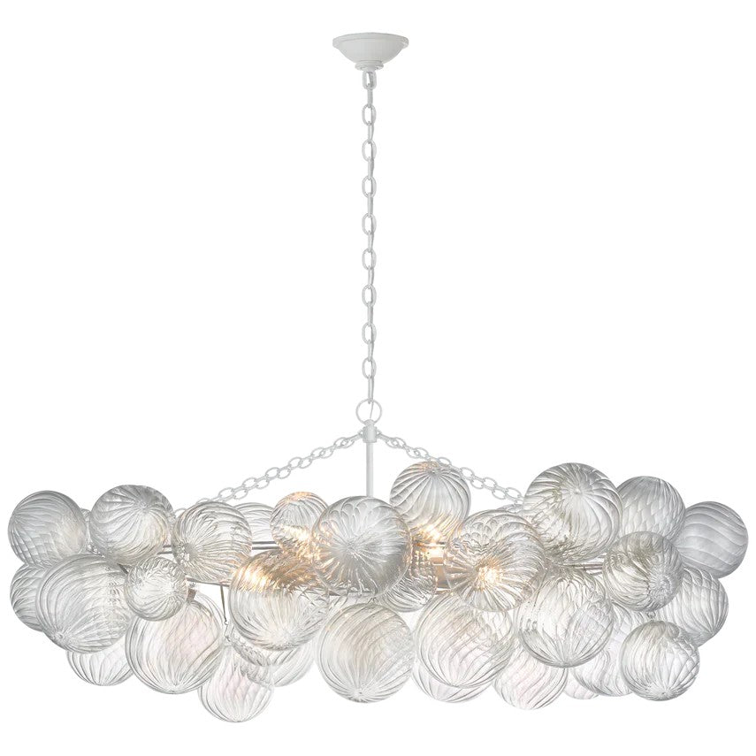 Talian Glass Linear Chandelier 51"-MEET LIGHTING