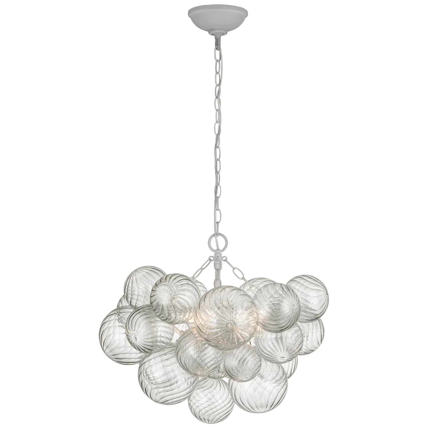 Talian Glass Round Chandelier 24"-MEET LIGHTING