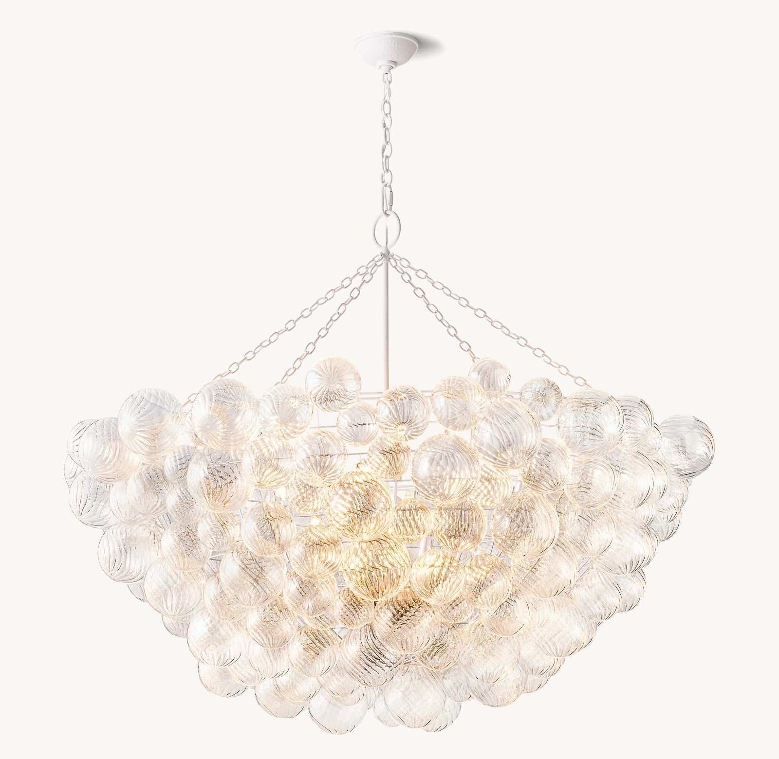 Talian Glass Round Chandelier 56"-MEET LIGHTING
