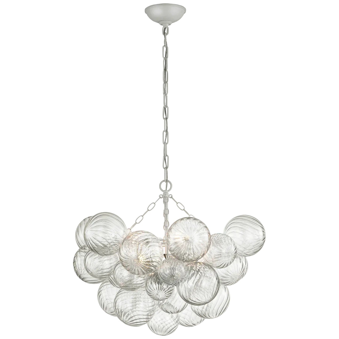 Talian Glass Round Chandelier 30"-MEET LIGHTING