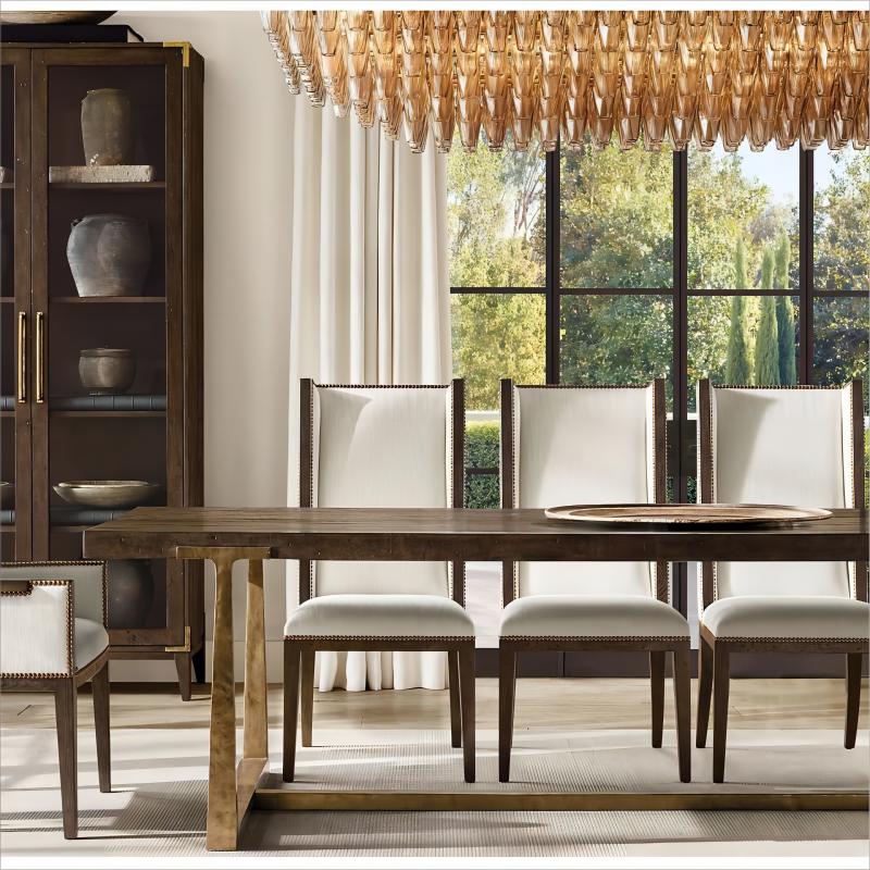 Chara Flushmount Rectangle Chandelier-MEET LIGHTING