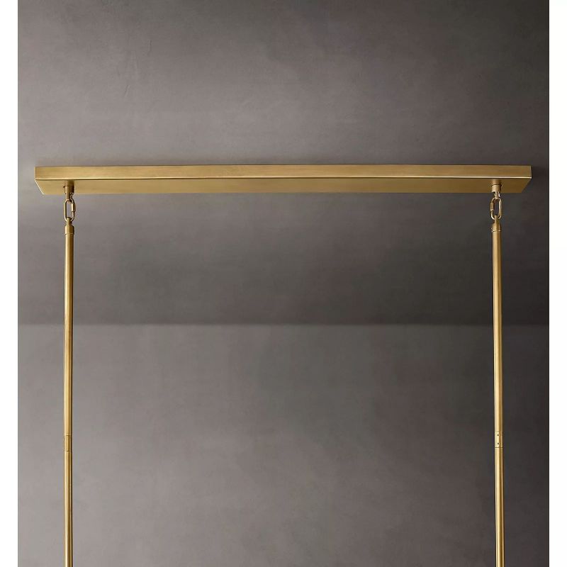 Chara Flushmount Rectangle Chandelier-MEET LIGHTING