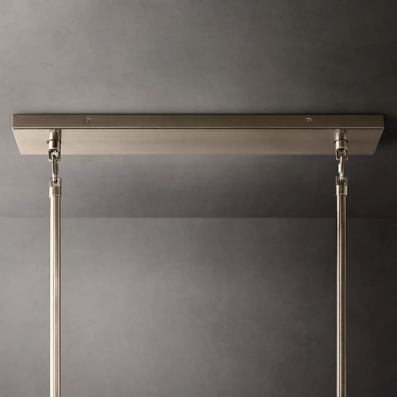 Chara Flushmount Rectangle Chandelier-MEET LIGHTING