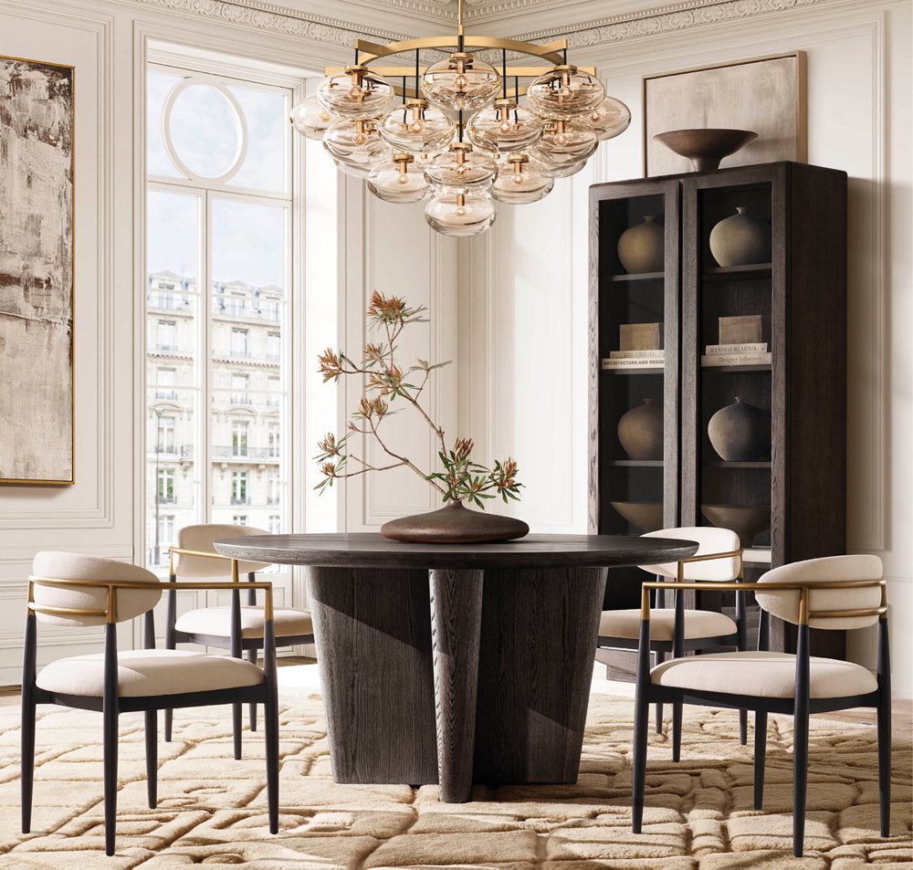 Cabrette Round Chandelier 48"-MEET LIGHTING