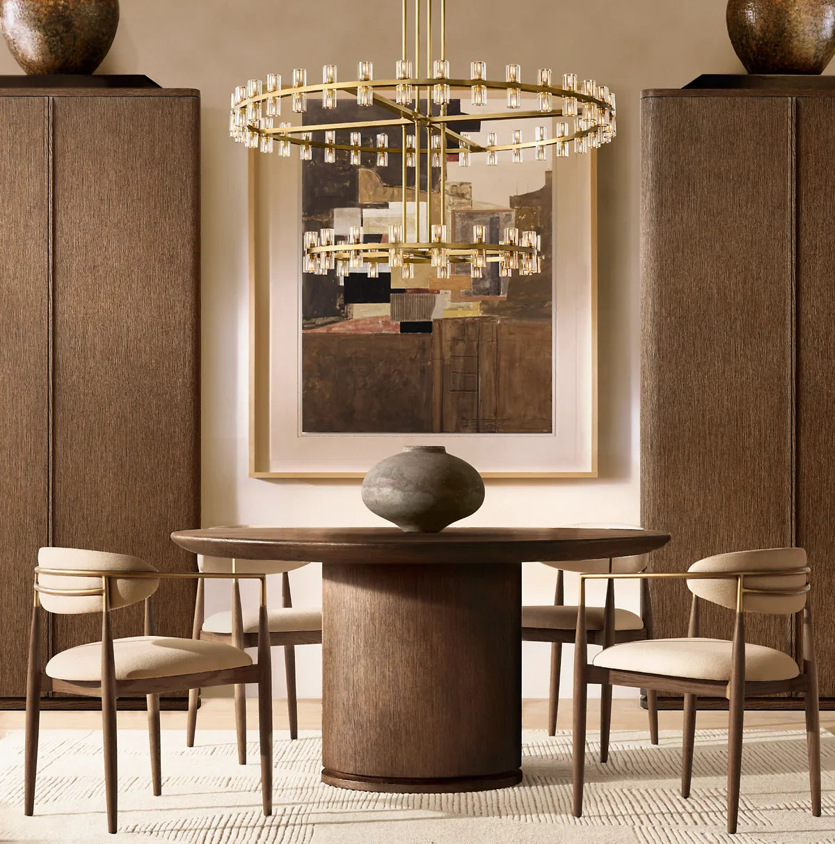 Arcachon Round 2-Tier Chandelier 60"