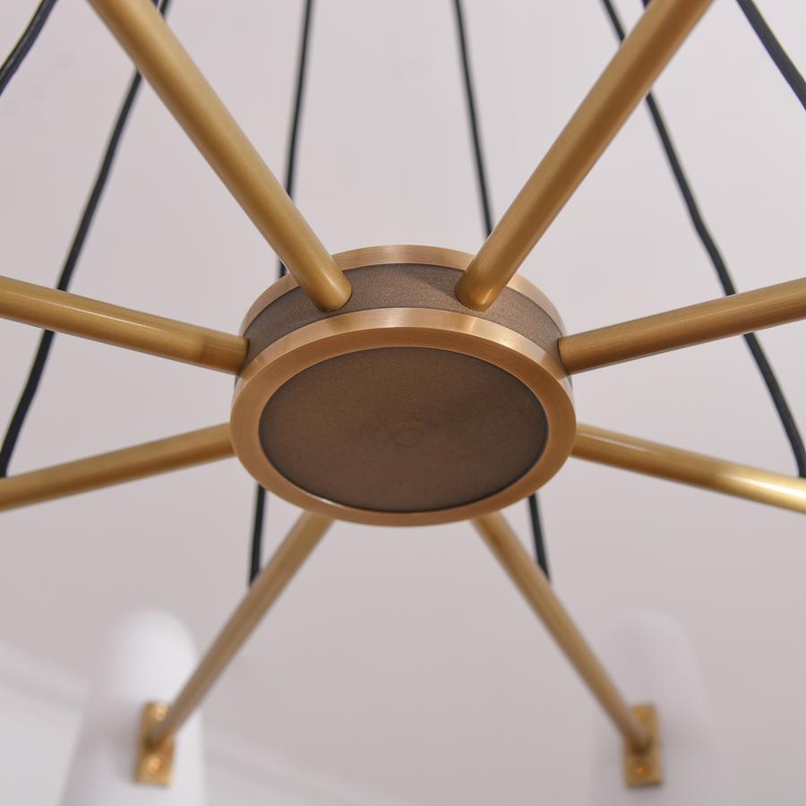 White Porcelain Round Chandelier 8-Lights-MEET LIGHTING
