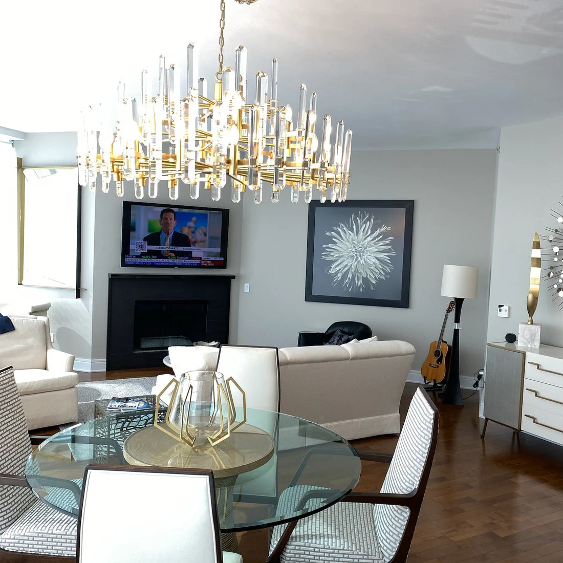 Boniton Crystal Round Chandelier 24"36''48''