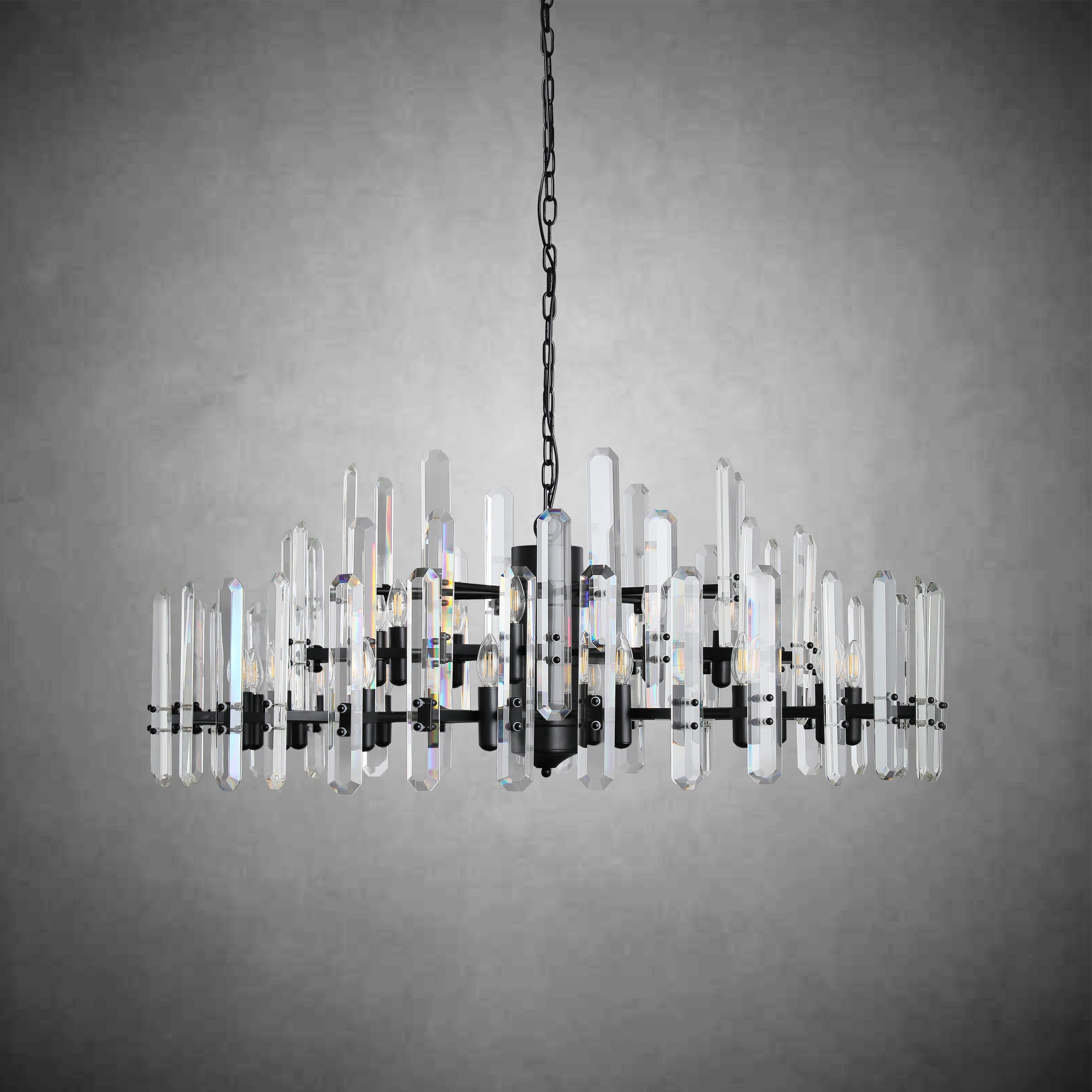 Boniton Crystal Round Chandelier 24"36''48''