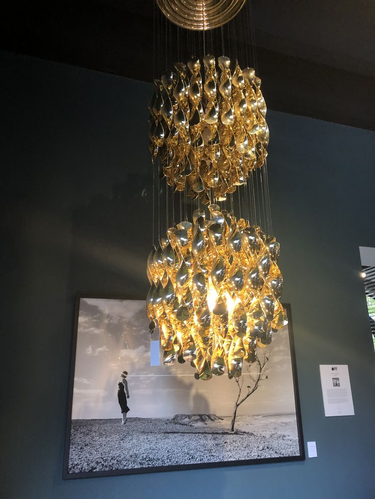 Modern Spiral Wave Chandelier in Silver/Gold-MEET LIGHTING