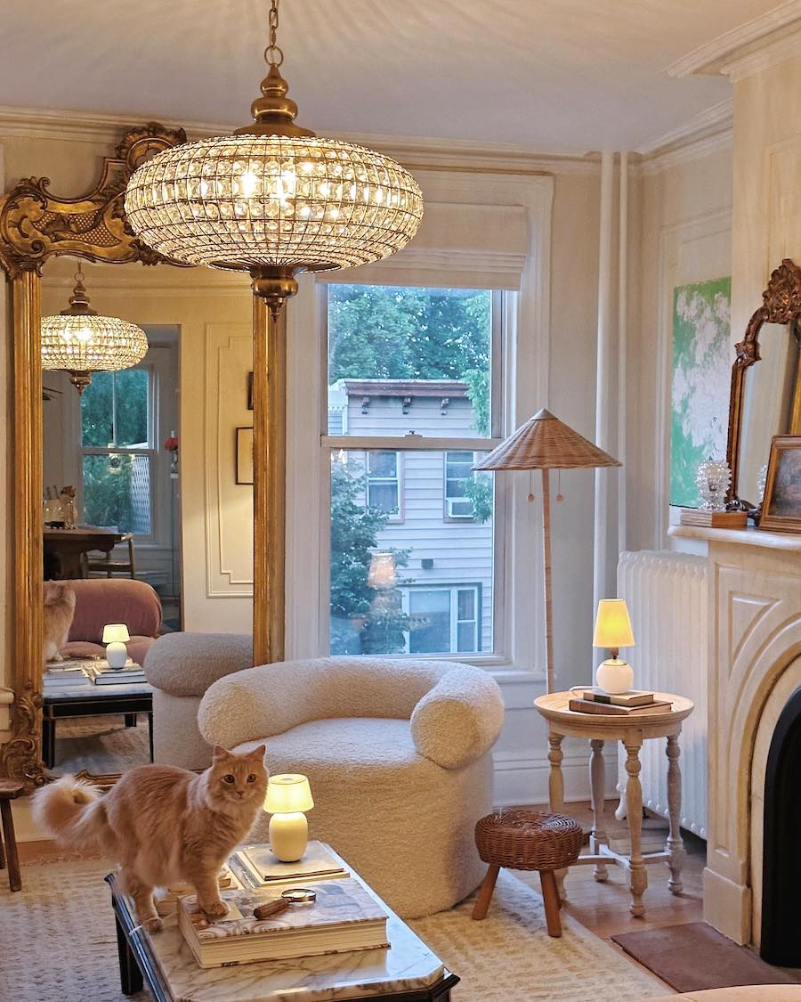 French Empire Vintage Bead Ellipsoid Crystal Chandelier for Living Room/Bedroom-MEET LIGHTING