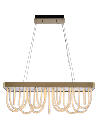 Modern Wavy Chandelier for Dining Room/Kitchen Island-MEET LIGHTING