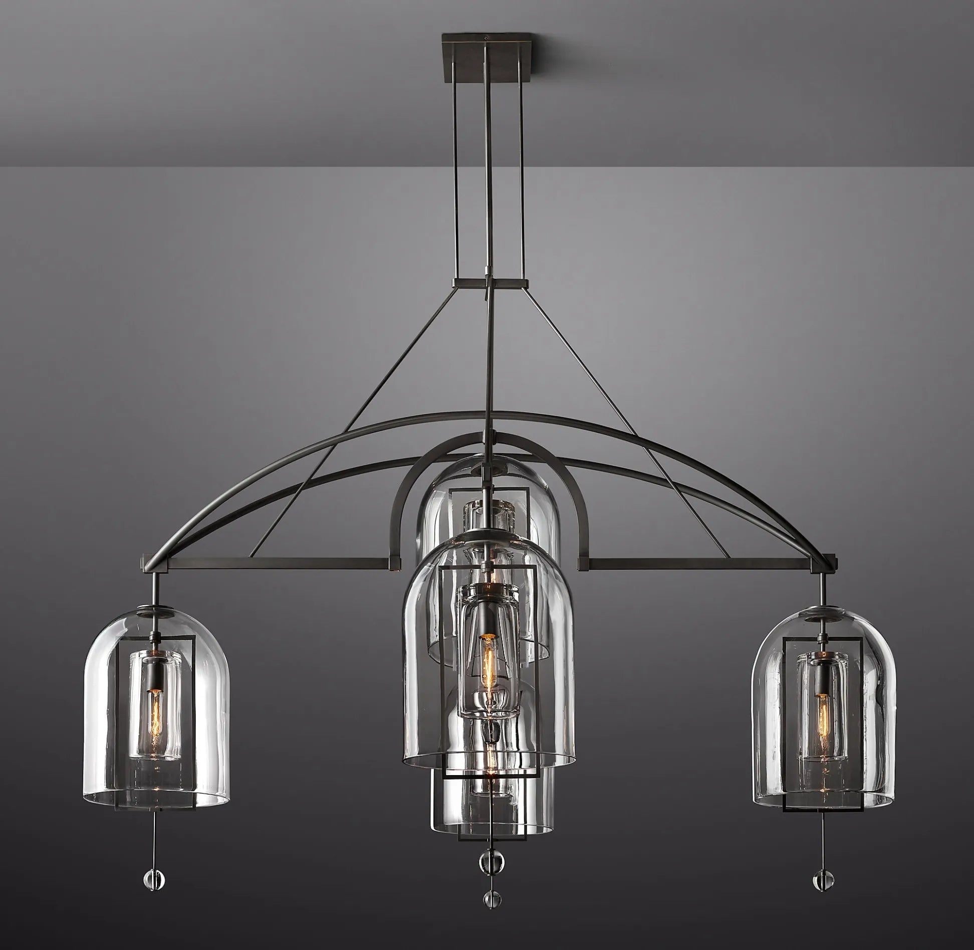 Fulcrum Round Chandelier 73" 5-Lights