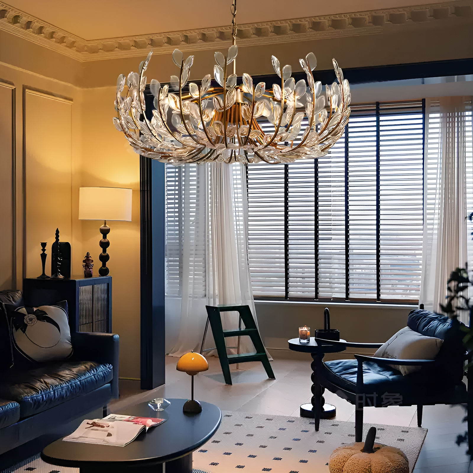 Adela 6 Light Chandelier 26"-MEET LIGHTING