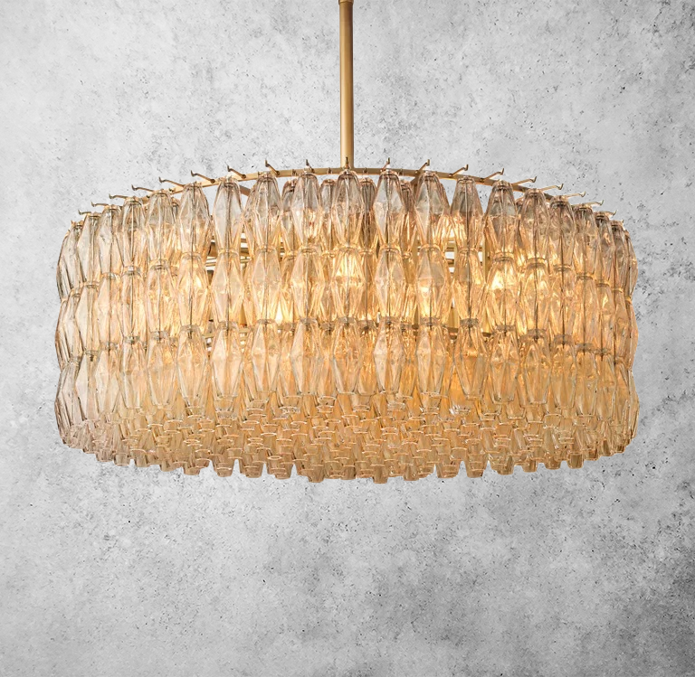 Chiaray Glass Round Chandelier 47"