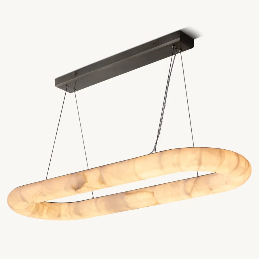 Rivage Oval Chandelier 57″-MEET LIGHTING