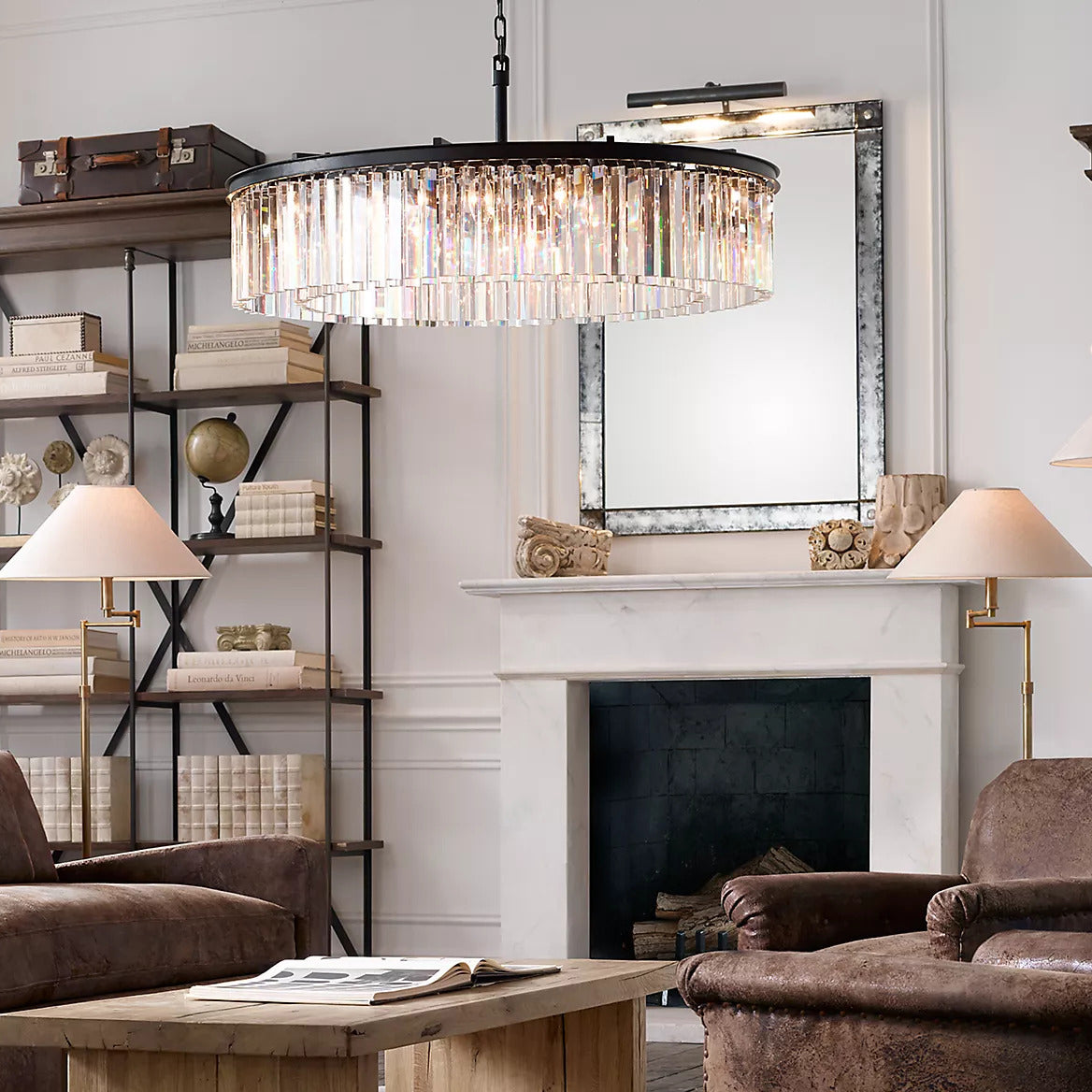 Rhys Round Chandelier 43", 8-lights