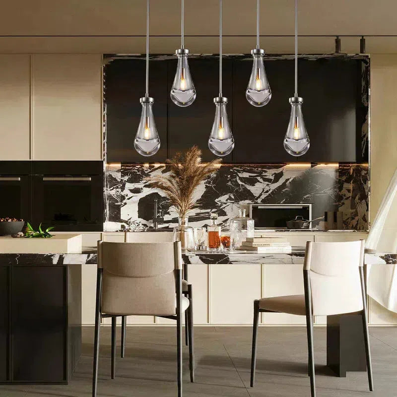 Raindrop Linear Chandelier 5-Light 36''