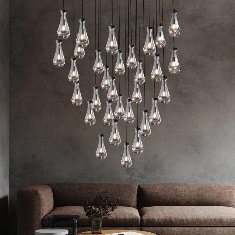 Raindrop Round Chandelier 18"