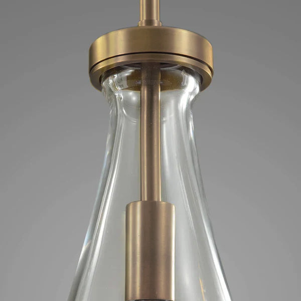 Raindrop Round Chandelier 2-Light 5''