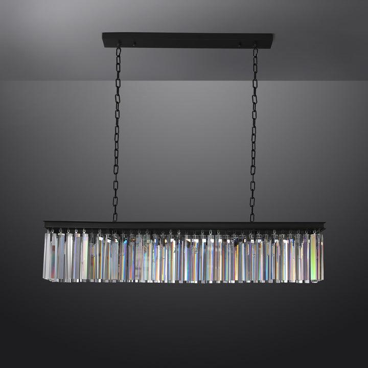 Rhys Rectangular Crystal Chandelier 49"