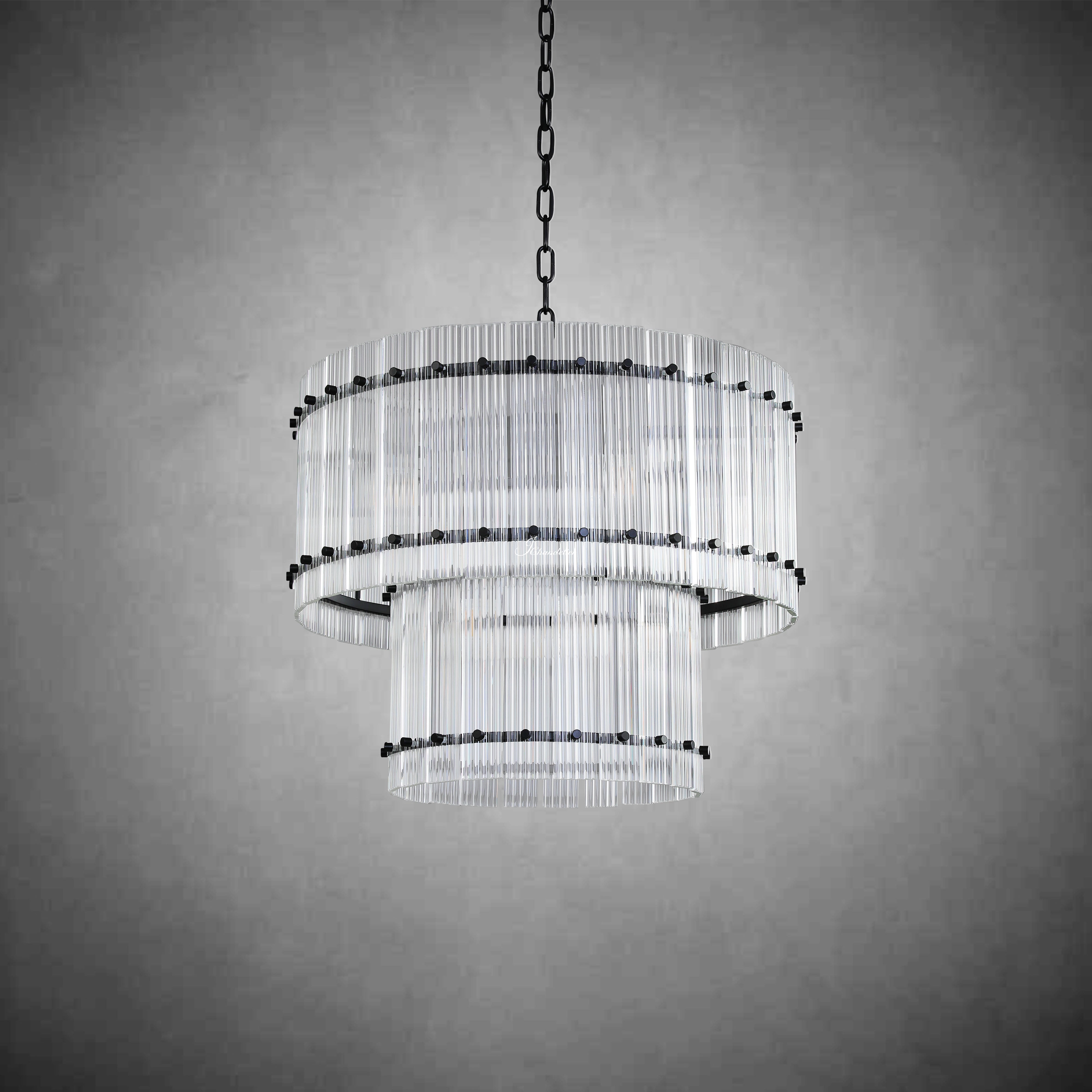 Sun Marco 2-Tier Round Chandelier 22"