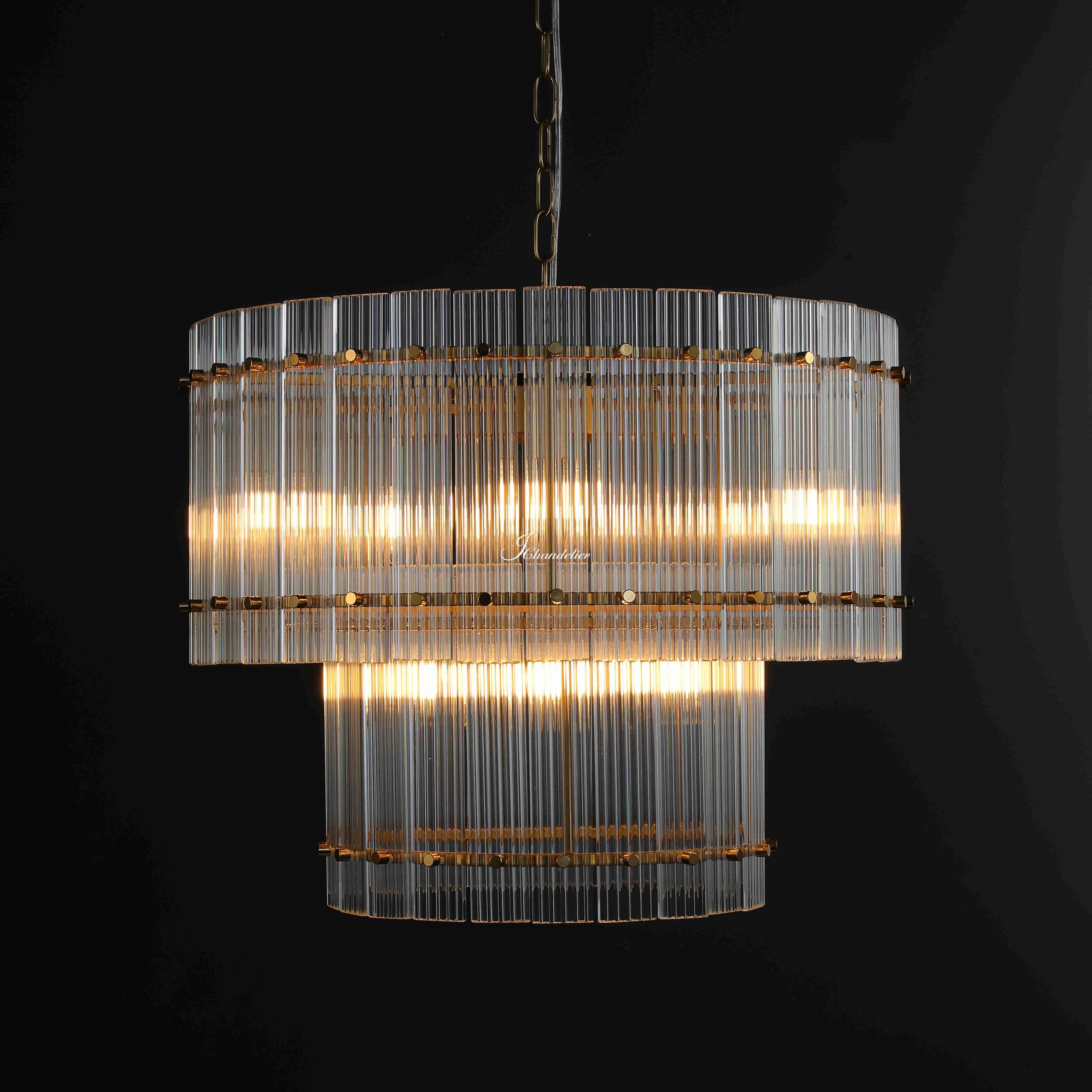 Sun Marco 2-Tier Round Chandelier 22"