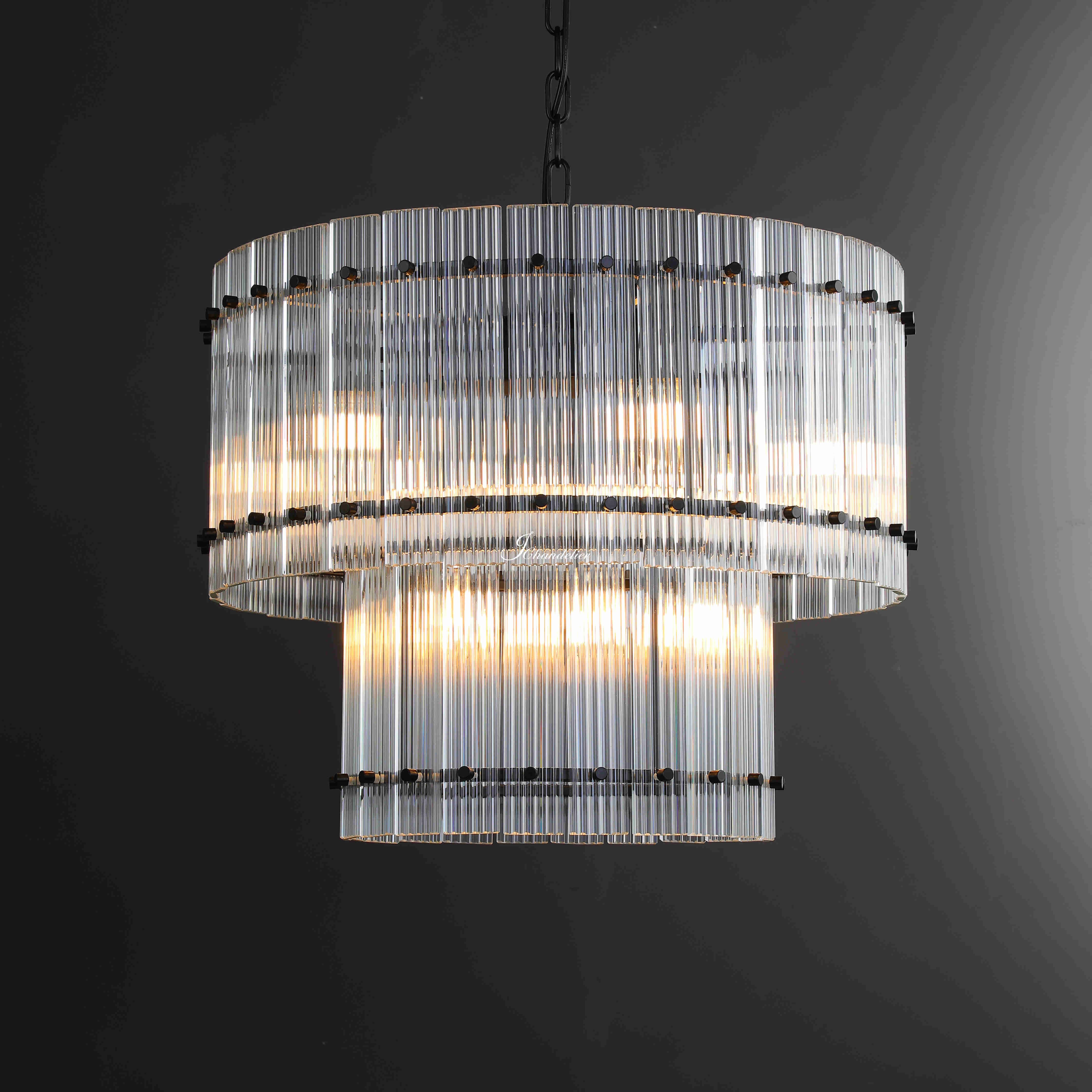 Sun Marco 2-Tier Round Chandelier 22"