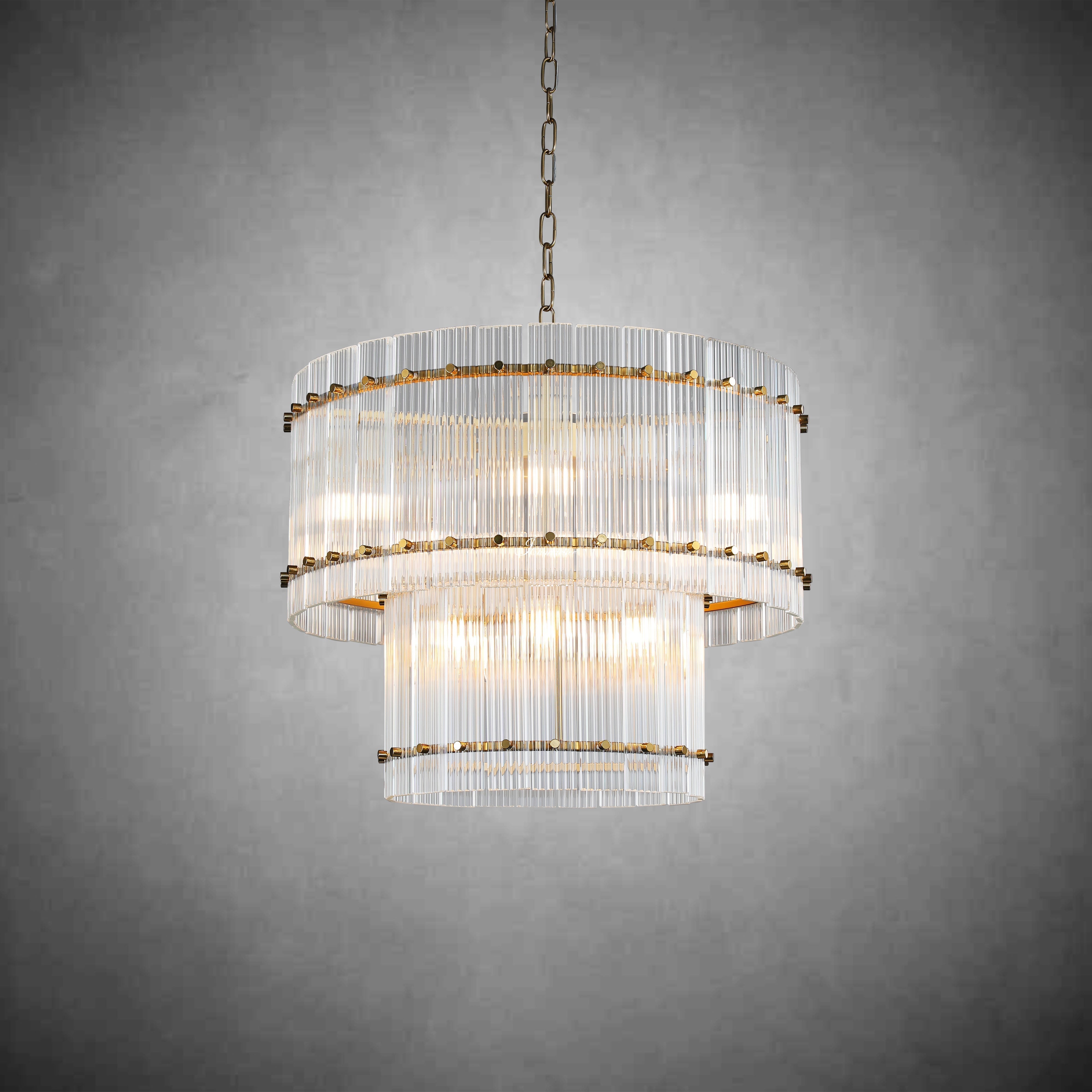 Sun Marco 2-Tier Round Chandelier 22"