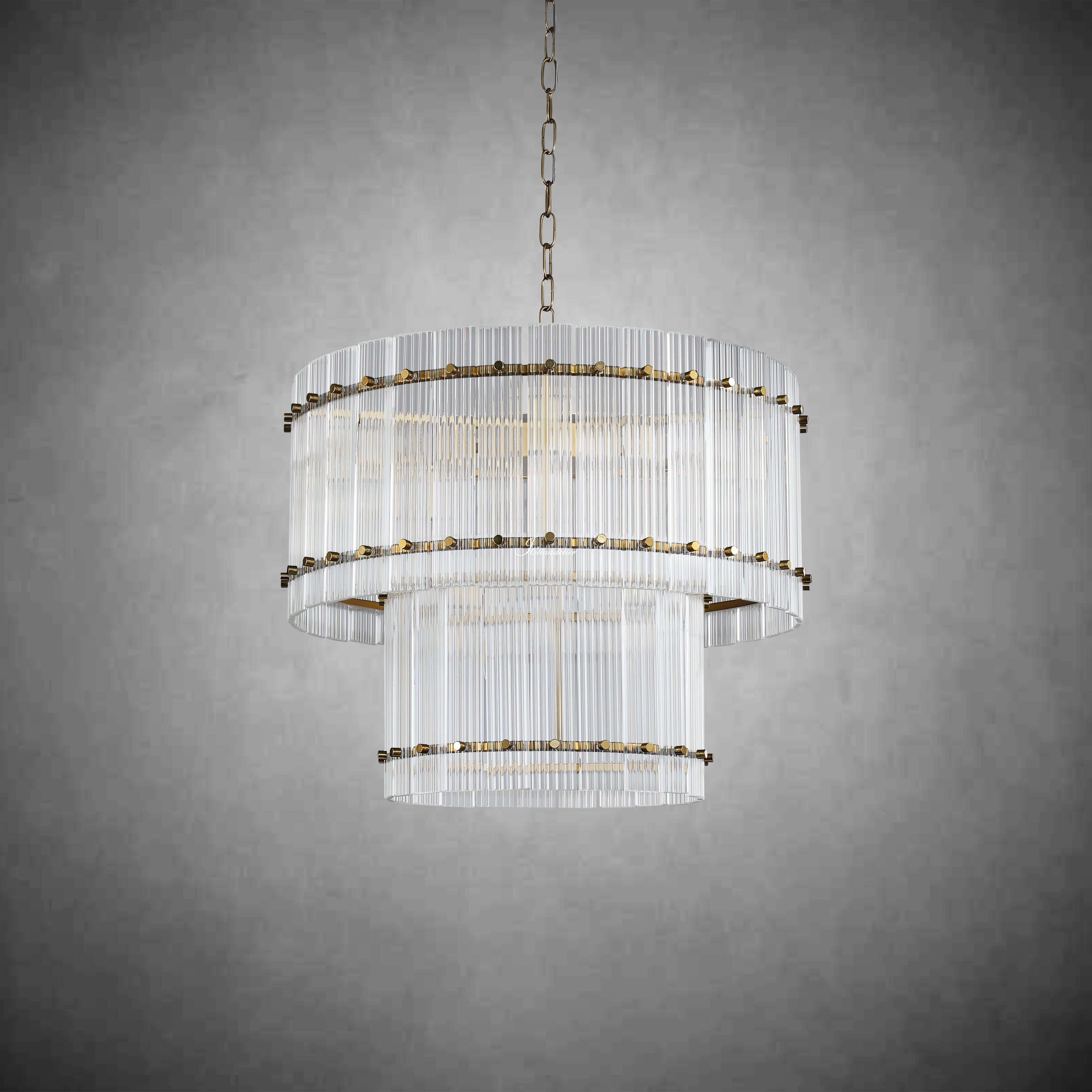 Sun Marco 2-Tier Round Chandelier 37"