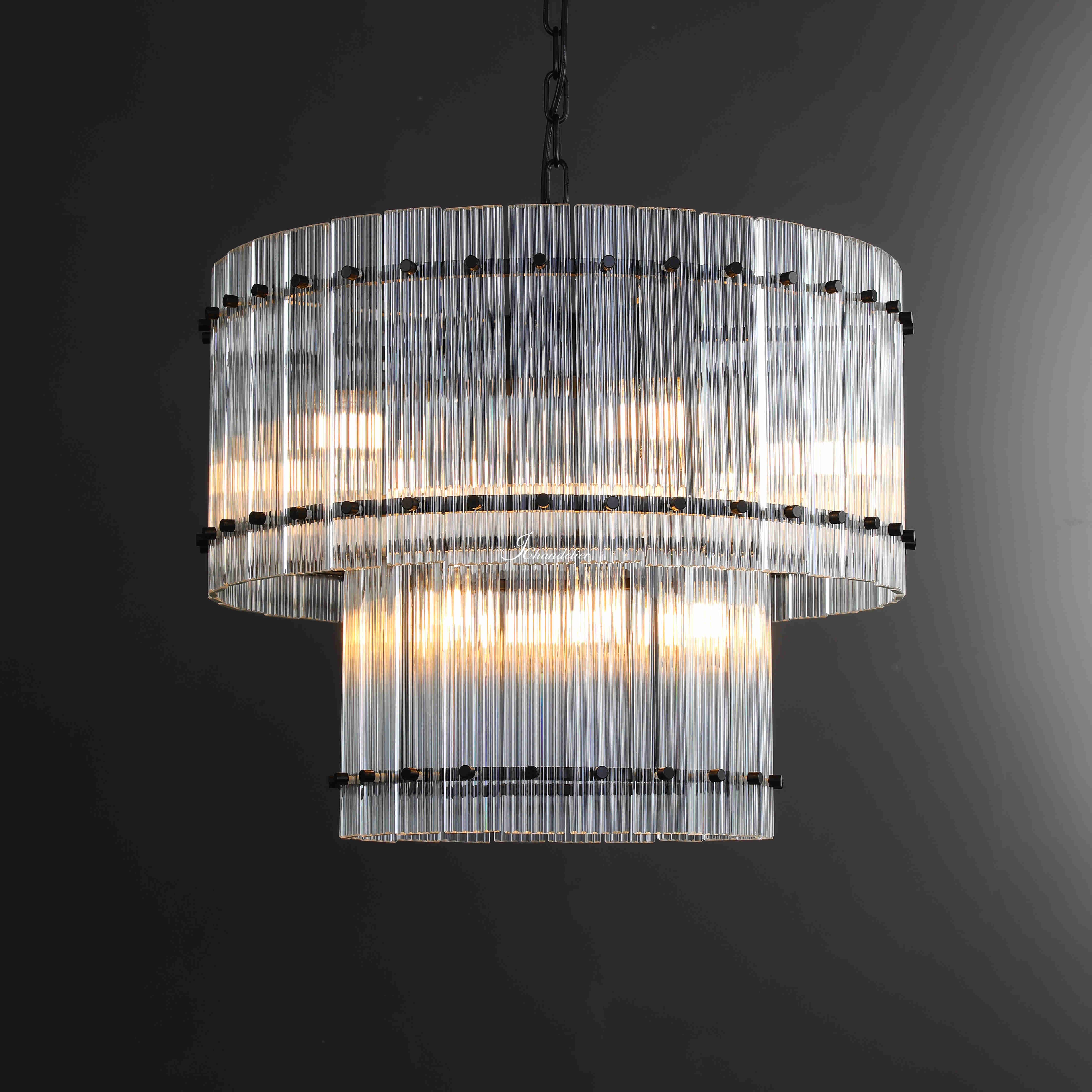 Sun Marco 2-Tier Round Chandelier 37"