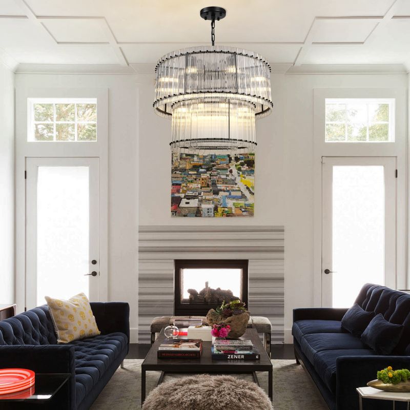 Sun Marco 2-Tier Round Chandelier 48"