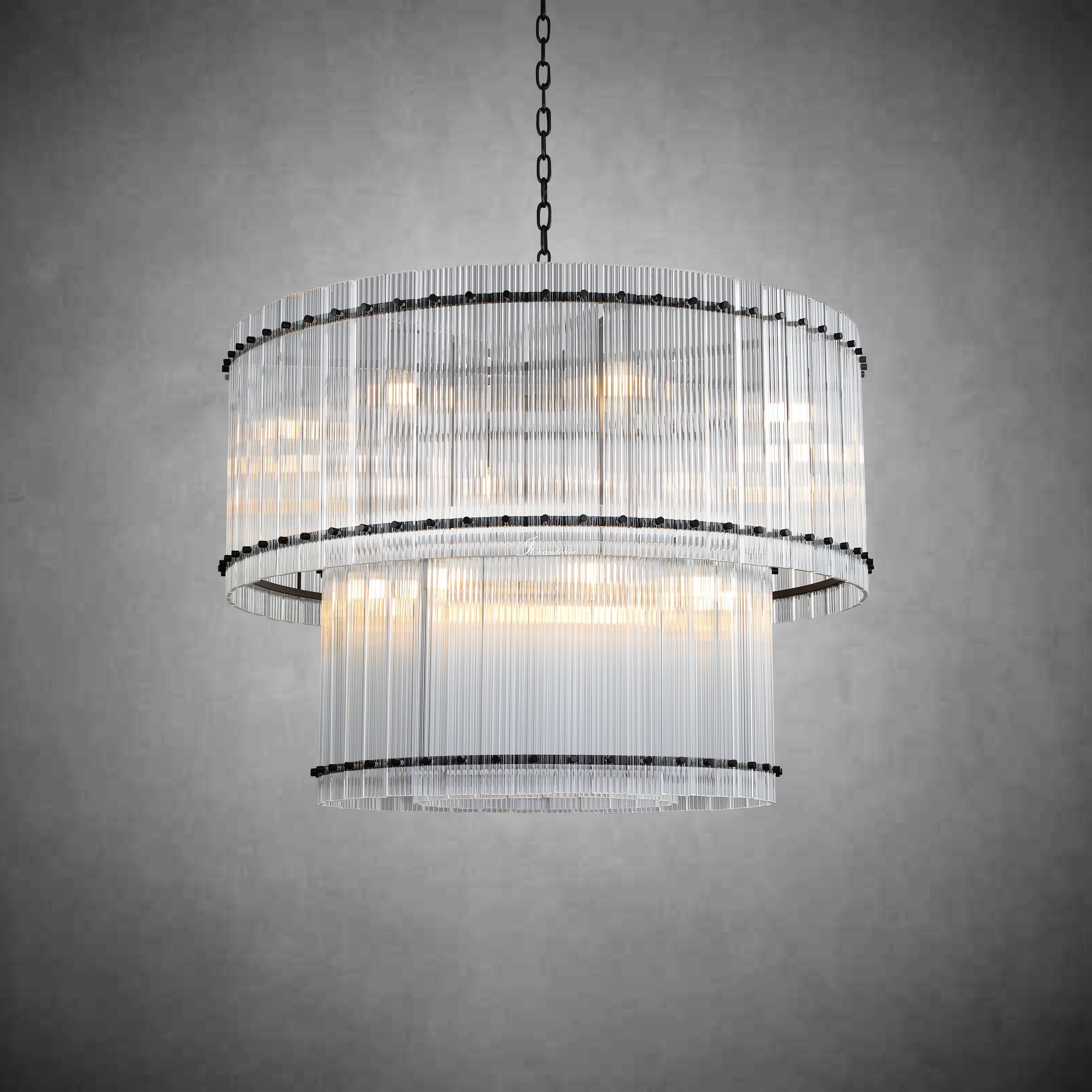Sun Marco 2-Tier Round Chandelier 48"