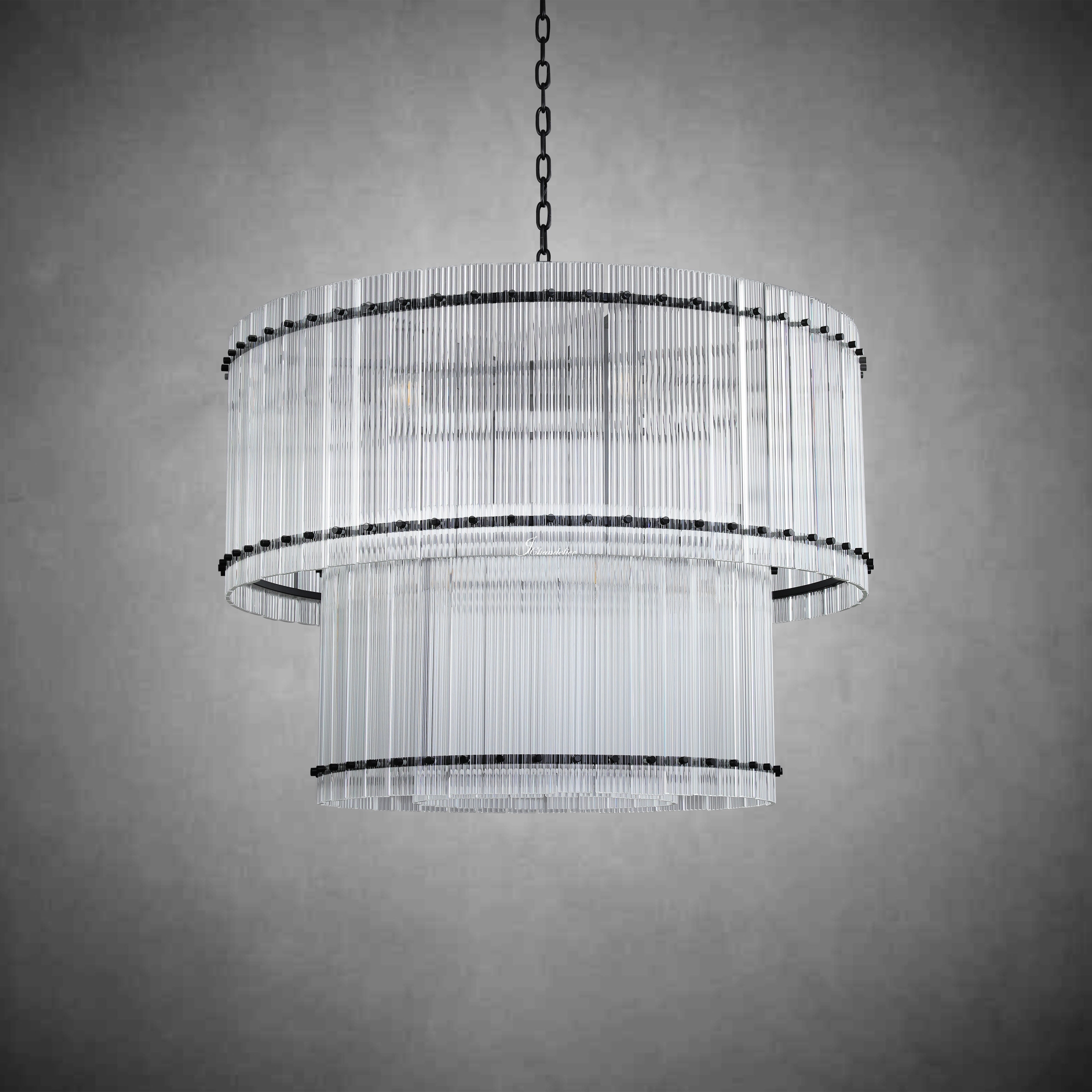 Sun Marco 2-Tier Round Chandelier 48"