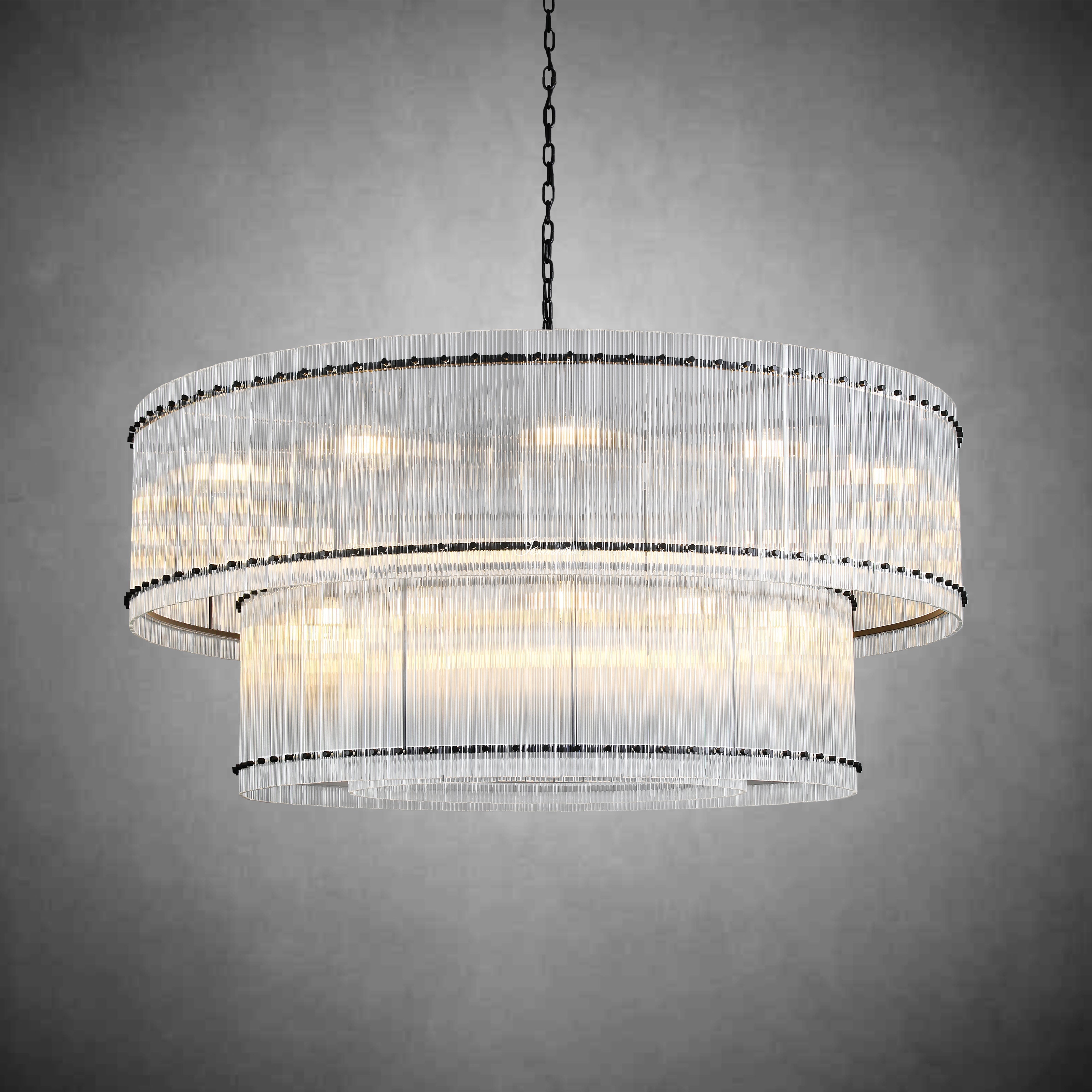 Sun Marco 2-Tier Round Chandelier 60"
