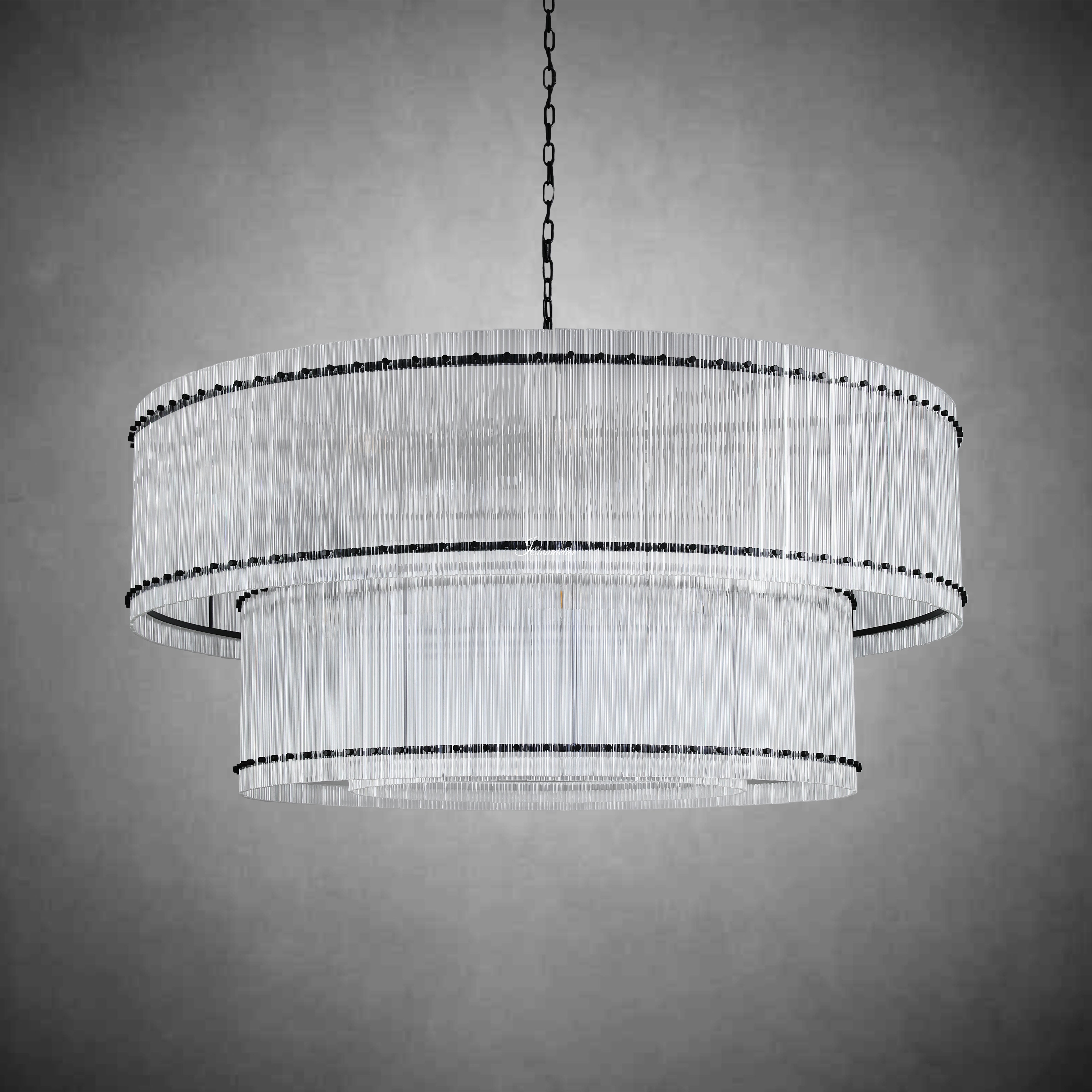 Sun Marco 2-Tier Round Chandelier 60"