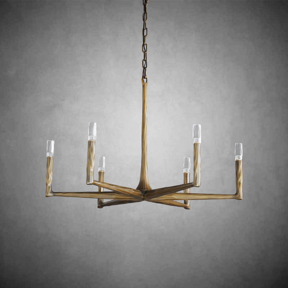 Thadeas Forged Round Chandelier 36" 48” 60” 72”