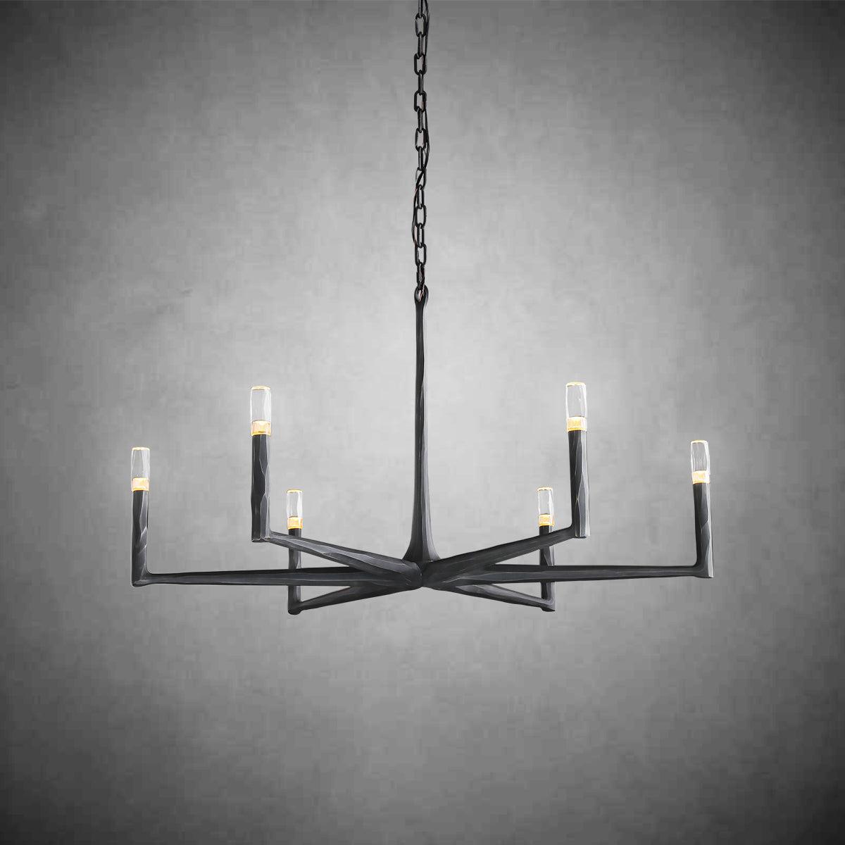 Thadeas Forged Round Chandelier 36" 48” 60” 72”